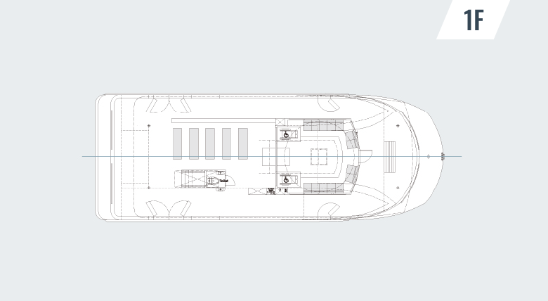 Sea Friend 1の船内図1階