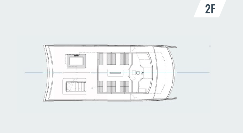 Sea Friend 8の船内図2階